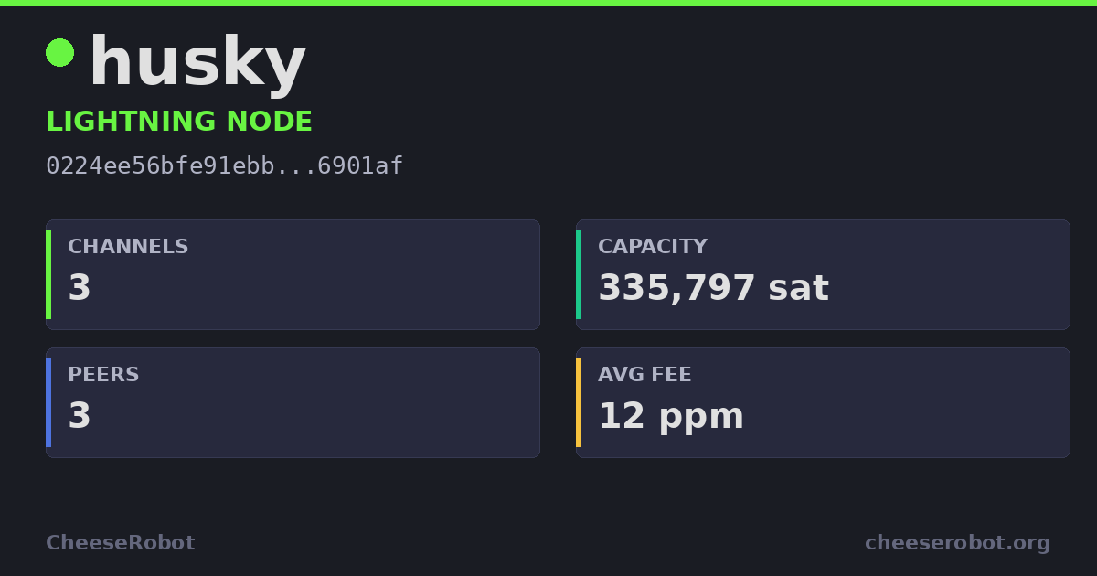 husky Lightning Node